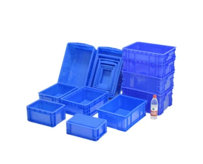 Boîte de chiffre d'affaires de conteneur en plastique empilable de caisses industrielles d'entrepôt de fabricant